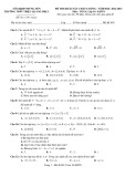 Đề thi KSCL môn Toán lớp 10 năm 2022-2023 có đáp án - Trường THPT Triệu Quang Phục (Mã đề 001)