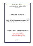 Luận văn Thạc sĩ Quản trị kinh doanh: Nâng cao năng lực cạnh tranh dịch vụ viễn thông của Công ty TNHH Viễn thông Star
