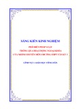 Sáng kiến kinh nghiệm THPT: Phổ biến pháp luật thông qua hoạt động ngoại khóa của nhóm chuyên môn trường THPT Tân Kỳ 3