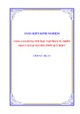 Sáng kiến kinh nghiệm THPT: Nâng cao hứng thú học tập phần tự nhiên Địa lý 10 tại Trường THPT Quỳ Hợp 3