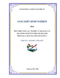 Sáng kiến kinh nghiệm THPT: Phát triển năng lực tìm hiểu và tham gia các hoạt động kinh tế xã hội cho học sinh thông qua giảng dạy môn GDCD lớp 11