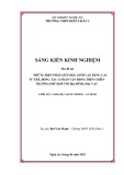 Sáng kiến kinh nghiệm THPT: Những biện pháp giúp học sinh vận dụng các tư thế, động tác cơ bản vận động trên chiến trường phù hợp với địa hình, địa vật