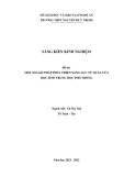 Sáng kiến kinh nghiệm THPT: Một số giải pháp phát triển năng lực tự quản của học sinh THPT