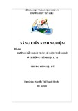 Sáng kiến kinh nghiệm THPT: Hướng dẫn khai thác số liệu thống kê ở chương trình Địa lí 12