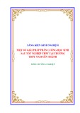 Sáng kiến kinh nghiệm THPT: Một số giải pháp Phân luồng cho học sinh THPT sau tốt nghiệp cho học sinh trường THPT Nam Yên Thành