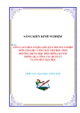 Sáng kiến kinh nghiệm THPT: Nâng cao chất lượng, kết quả thi tốt nghiệp môn Giáo dục công dân cho học sinh Trường trung học phổ thông Kỳ Sơn thông qua công tác quản lý và tổ chức dạy học