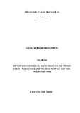 Sáng kiến kinh nghiệm THPT: Một số kinh nghiệm sử dụng mạng xã hội trong công tác chủ nhiệm ở trường THPT Hà Huy Tập, thành phố Vinh