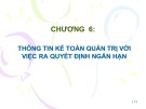 Bài giảng Kế toán quản trị: Chương 6 - Trường ĐH Bách khoa Hà Nội