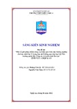 Sáng kiến kinh nghiệm THPT: Một số giải pháp nhằm nâng cao hiệu quả Giáo dục hướng nghiệp cho học sinh lớp 12 trung học phổ thông qua dạy học bài Nhà trường quân đội, Công an và tuyển sinh đào tạo