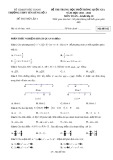 Đề thi THPT Quốc gia môn Toán lớp 10 năm 2021-2022 (Lần 1) - Trường THPT Yên Dũng 3, Bắc Giang (Mã đề 102)
