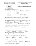Đề thi học kì 2 môn Toán lớp 10 năm 2020-2021 có đáp án - Trường THPT Lạc Long Quân, Bến Tre