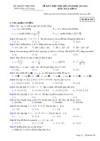 Đề thi khảo sát chất lượng môn Toán năm 2021-2022 (Lần 1) - Sở GD&ĐT Vĩnh Phúc (Mã đề 485)