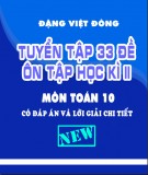 Tổng hợp 33 đề ôn tập học kì 2 môn Toán lớp 10: Phần 2 - Đặng Việt Đông