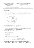 Đề thi KSCL môn Toán lớp 10 năm 2021-2022 có đáp án (Lần 1) - Trường THPT Đoàn Thượng