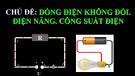 Bài giảng Vật lí lớp 11: Chủ đề - Dòng điện không đổi. Điện năng. Công suất điện