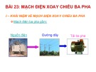 Bài giảng Công nghệ lớp 12 bài 23: Mạch điện xoay chiều ba pha