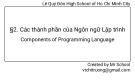 Bài giảng Tin học lớp 11 bài 2: Các thành phần của ngôn ngữ lập trình