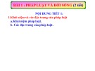 Bài giảng GDCD lớp 12 bài 1: Pháp luật và đời sống (Tiết 1)