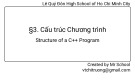 Bài giảng Tin học lớp 11 bài 3: Cấu trúc chương trình