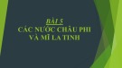 Bài giảng Lịch sử lớp 12 bài 5: Các nước Châu Phi và Mĩ la tinh