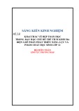 Sáng kiến kinh nghiệm THPT: Khai thác vẻ đẹp Toán học trong dạy học chủ đề thể tích khối đa diện góp phần phát triển năng lực và phẩm chất cho học sinh lớp 12