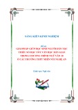 Sáng kiến kinh nghiệm THPT: Giải pháp giúp học sinh người dân tộc thiểu số học tốt văn học dân gian trong chương trình Ngữ văn 10 ở các trường THPT miền núi Nghệ An