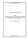 Sáng kiến kinh nghiệm THPT: Vận dụng phương pháp dạy viết dựa trên tiến trình vào phát triển năng lực tạo lập văn bản tự sự cho học sinh lớp 10 trung học phổ thông