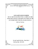 Sáng kiến kinh nghiệm THPT: Một số giải pháp nâng cao hiệu quả bồi dưỡng học sinh yếu, kém môn Toán trong kì thi tốt nghiệp THPT ở trường THPT Thanh Chương 3