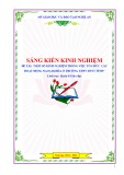 Sáng kiến kinh nghiệm THPT: Một số kinh nghiệm trong việc tổ chức các hoạt động ngoại khóa ở Trường THPT DTNT Tỉnh Nghệ An