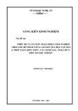 Sáng kiến kinh nghiệm THPT: Thiết kế và tổ chức hoạt động trải nghiệm theo chủ đề nhằm nâng cao kết quả học tập: Bài 6 Phép toán, Biểu thức, Câu lệnh gán, SGK lớp 11 môn Tin học NXBGD