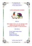 Sáng kiến kinh nghiệm THPT: Phát triển năng lực số cho học sinh thông qua dạy học chủ đề: Bảo vệ cây trồng và môi trường - Công nghệ 10