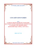 Sáng kiến kinh nghiệm THPT: Vận dụng thuyết đa trí tuệ vào dạy học hai văn bản Người lái đò sông Đà (Nguyễn Tuân) và Ai đã đặt tên cho dòng sông?(Hoàng Phủ Ngọc Tường) - Ngữ văn 12