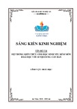 Sáng kiến kinh nghiệm THPT: Hệ thống kiến thức cho học sinh yếu kém môn Hoá học với 10 nội dung căn bản