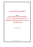 Sáng kiến kinh nghiệm THPT: Dạy học phần Quang hình Vật lí 11 THPT bằng dạy học dự án nhằm phát triển phẩm chất, năng lực cho học sinh