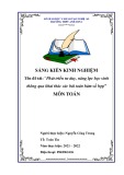 Sáng kiến kinh nghiệm THPT: Phát triển tư duy, năng lực học sinh thông qua khai thác các bài toán hàm số hợp
