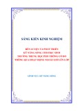 Sáng kiến kinh nghiệm THPT: Rèn luyện và phát triển kỹ năng sống cho học sinh trường THPT Cờ Đỏ thông qua hoạt động ngoài giờ lên lớp