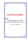 Sáng kiến kinh nghiệm Mầm non: Giải pháp tạo động lực làm việc cho giáo viên ở trường mầm non Hoa Sen