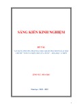 Sáng kiến kinh nghiệm THPT: Vận dụng phương pháp dạy học khám phá trong dạy học chủ đề Nitơ và hợp chất của Nitơ- Hóa học 11 THPT