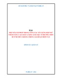 Sáng kiến kinh nghiệm THPT: Một số giải pháp trong công tác xây dựng đội ngũ nhằm nâng cao chất lượng giáo dục ở Trường THPT Huỳnh Thúc Kháng trong giai đoạn hiện na