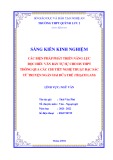 Sáng kiến kinh nghiệm THPT: Các biện pháp phát triển năng lực đọc hiểu văn bản tự sự cho HS THPT thông qua các chi tiết nghệ thuật đặc sắc từ truyện ngắn Hai đứa trẻ (Thạch Lam)