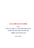 Sáng kiến kinh nghiệm THPT: Công tác quản lý và thúc đẩy phong trào nghiên cứu khoa học kỹ thuật tại trường THPT Quỳnh Lưu 4