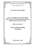 Sáng kiến kinh nghiệm THPT: Nâng cao hiệu quả bài thi THPT môn Lịch sử 12 bằng đổi mới phương pháp hướng dẫn ôn luyện