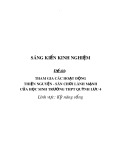 Sáng kiến kinh nghiệm THPT: Tham gia các hoạt động thiện nguyện – sân chơi lành mạnh của học sinh trường THPT Quỳnh Lưu 4