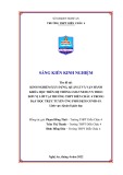 Sáng kiến kinh nghiệm THPT: Kinh nghiệm xây dựng, quản lý và vận hành khóa học trên hệ thống lms.vnEdu.vn theo đơn vị lớp tại trường THPT Diễn Châu 4 trong dạy học trực tuyến