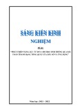 Sáng kiến kinh nghiệm THPT: Phát triển năng lực tư duy cho học sinh thông qua bài toán tìm số hạng tổng quát của dãy số và ứng dụng