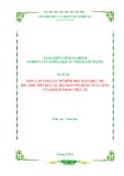 Sáng kiến kinh nghiệm THPT: Nâng cao năng lực mô hình hóa toán học cho học sinh THPT qua các bài toán ứng dụng GTLN, GTNN của hàm số trong thực tế