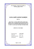 Sáng kiến kinh nghiệm THPT: Khai thác và phát triển một số bài toán trong sách giáo khoa Toán 10 để tạo hứng thú học tập, góp phần hình thành năng lực tư duy và lập luận toán học cho học sinh