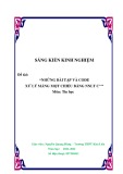 Sáng kiến kinh nghiệm THPT: Những bài tập và code xử lý mảng một chiều bằng ngôn ngữ lập trình C++