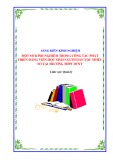 Sáng kiến kinh nghiệm THPT: Một số kinh nghiệm trong công tác phát triển đảng viên học sinh người Dân tộc thiểu số tại trường THPT DTNT