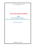 Sáng kiến kinh nghiệm THPT: Một số giải pháp phối hợp quản lý, giáo dục các học sinh ở trọ theo học tại trường THPT Cát Ngạn